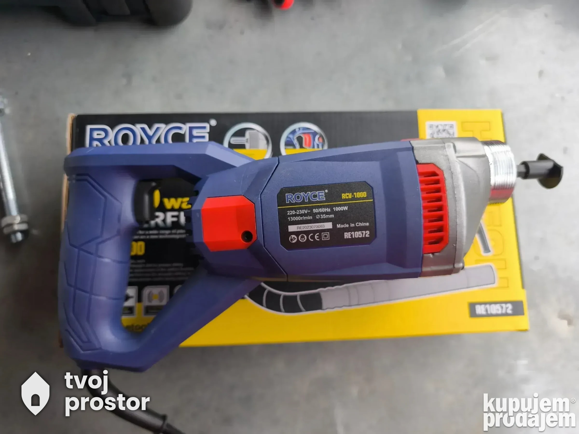 Royce vibrator za beton 2m crevo 1000w / vibro igla — fotografija 3 od 4