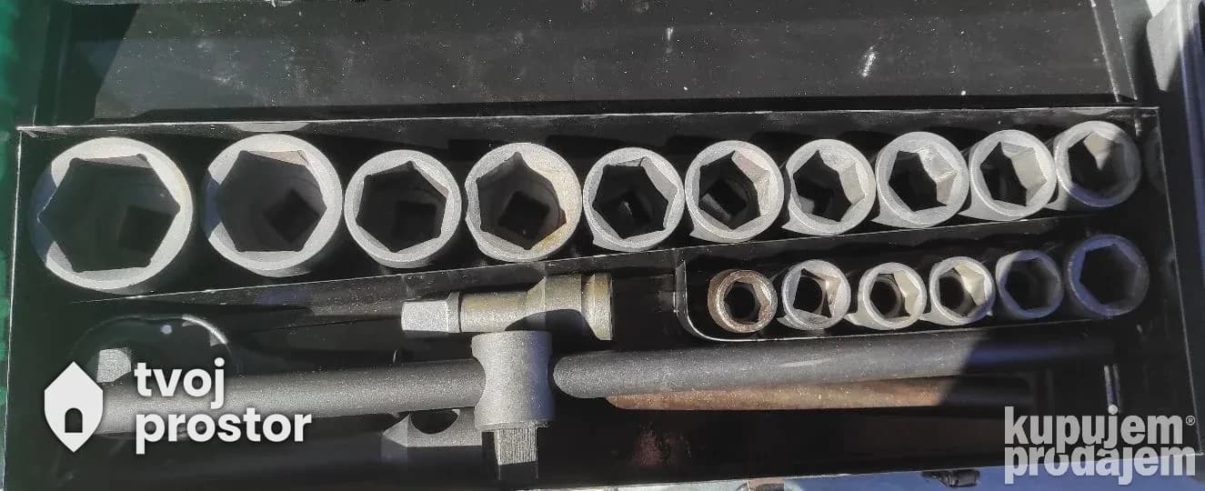 Set kovanih gedora od 19 do 50mm šestougaone — ručni alat, Alati Nidža, Negotin