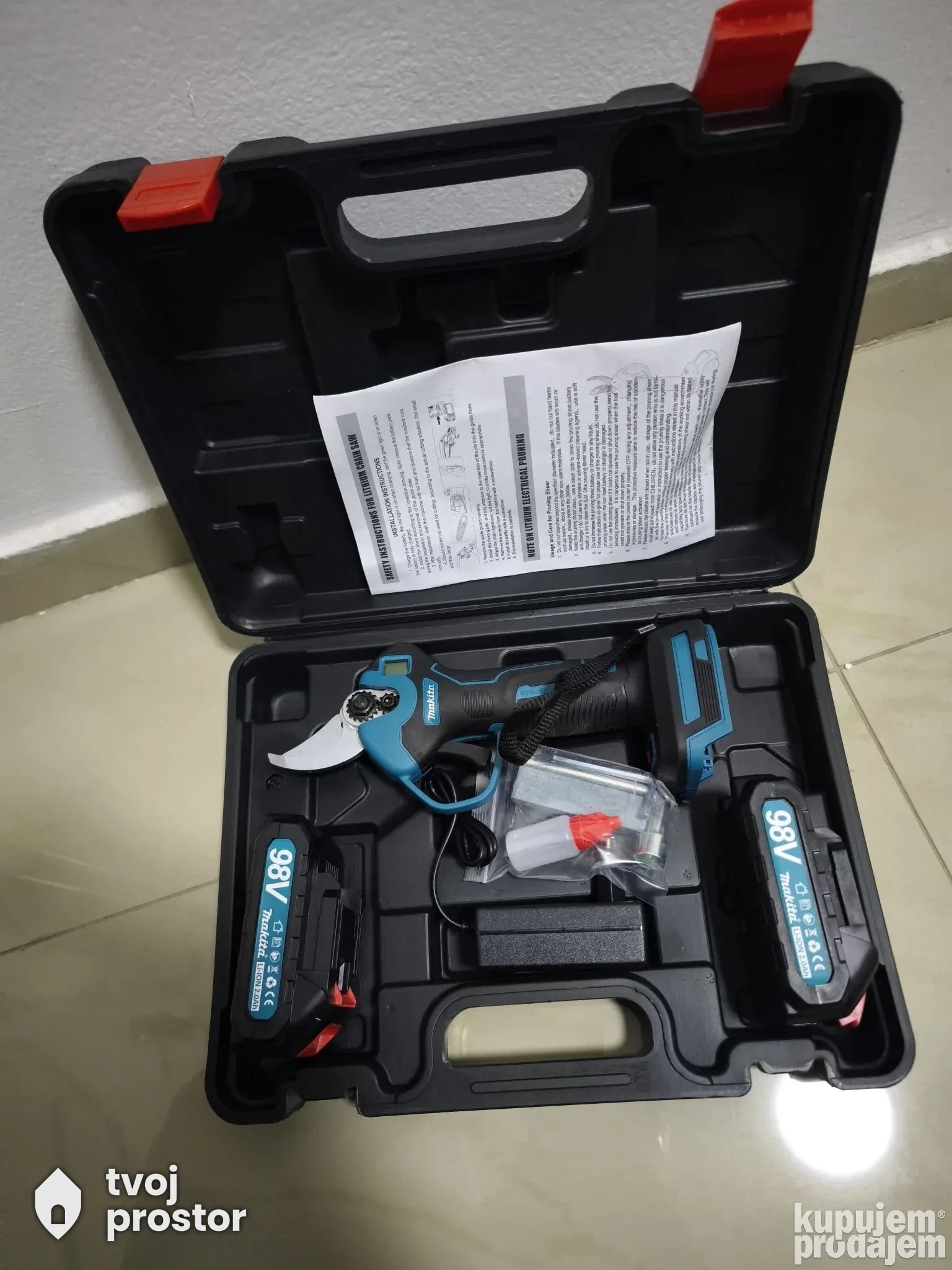 Aku set 5u1 makaze / testera / teleskop itd — fotografija 11 od 12