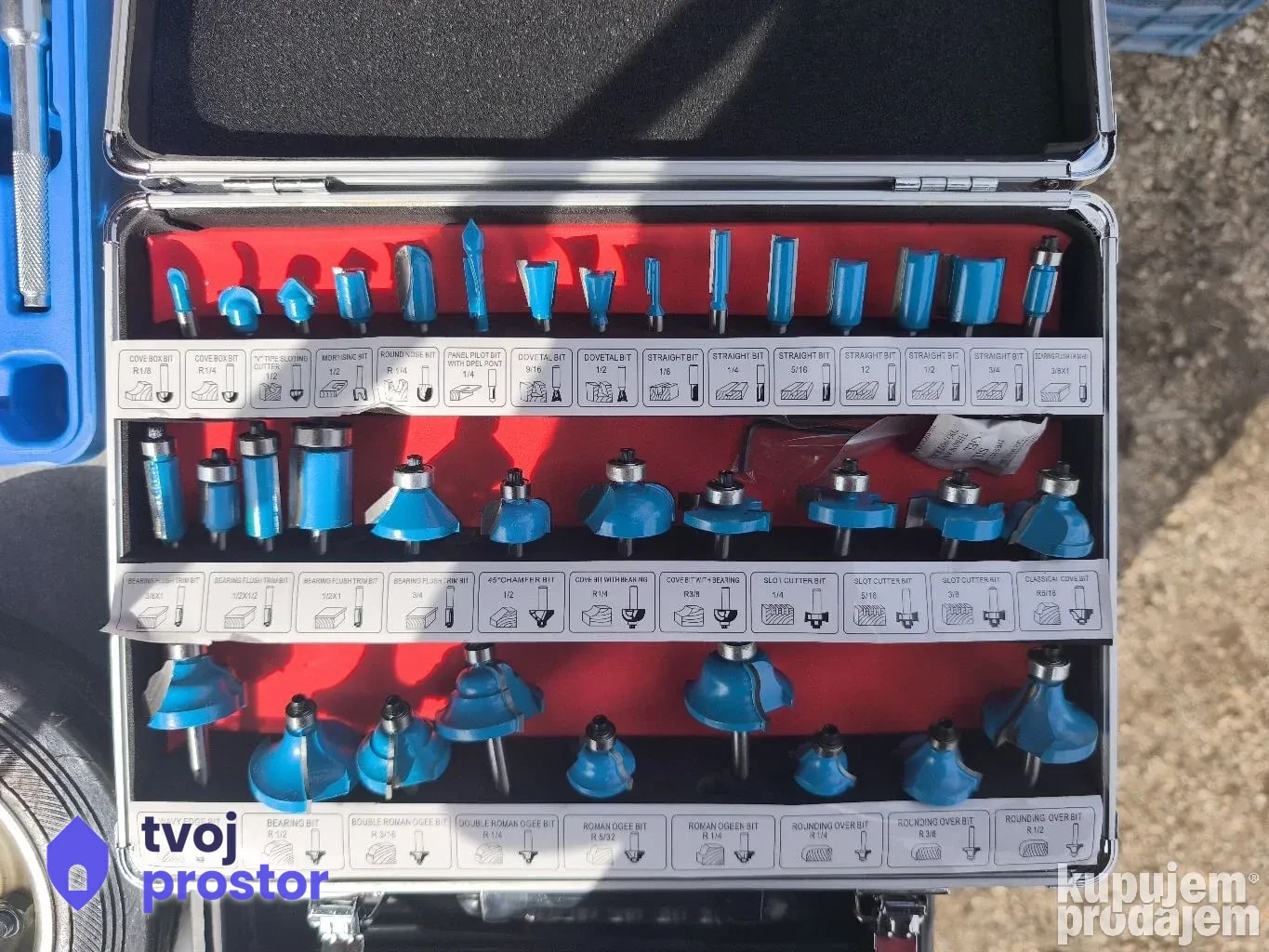 Set glodalica 35 kom — električni i aku alati, Alati Nidža, Negotin