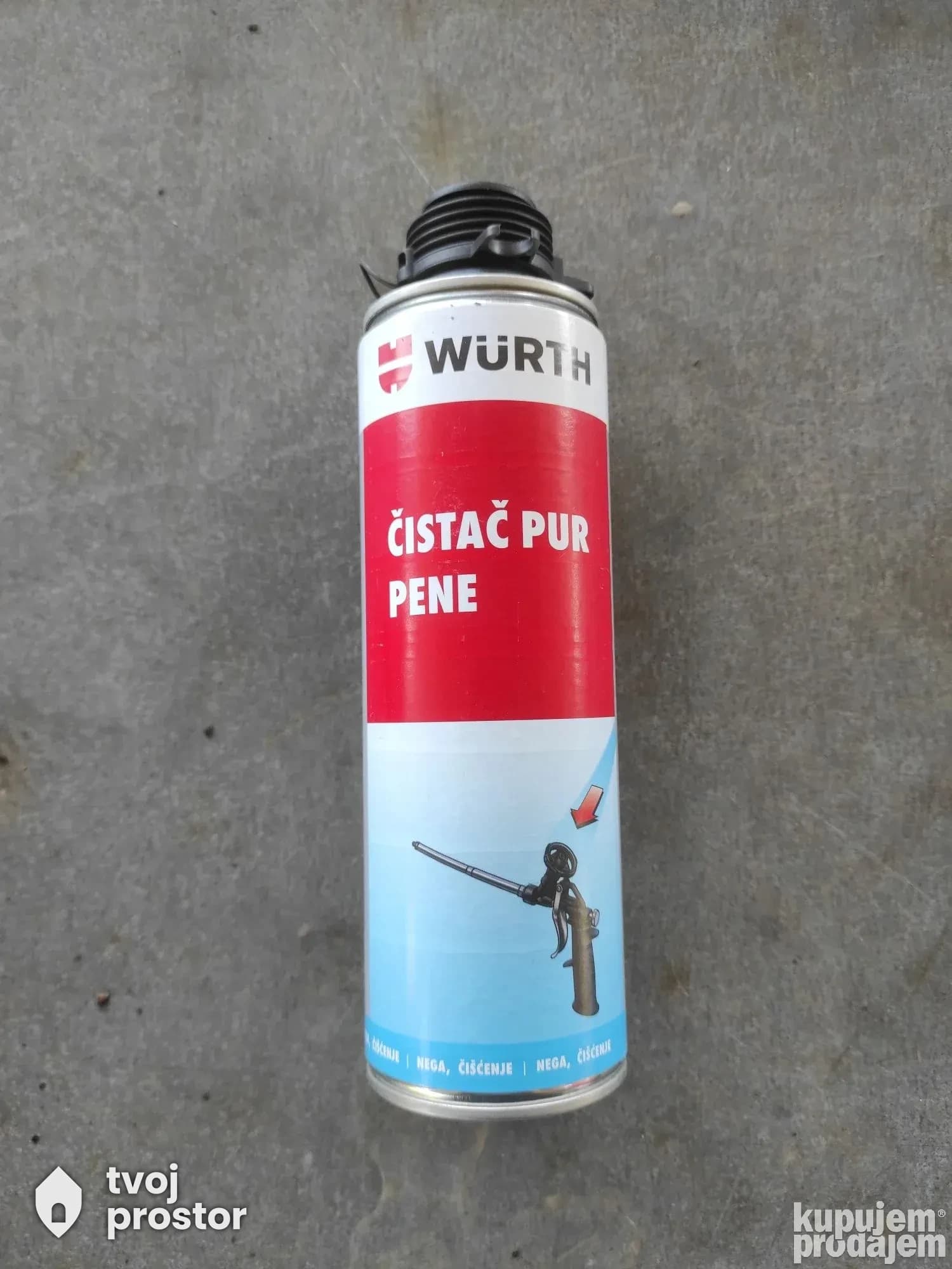 Wurth čistač pur pene 500ml — izolacija, Alati Nidža, Negotin