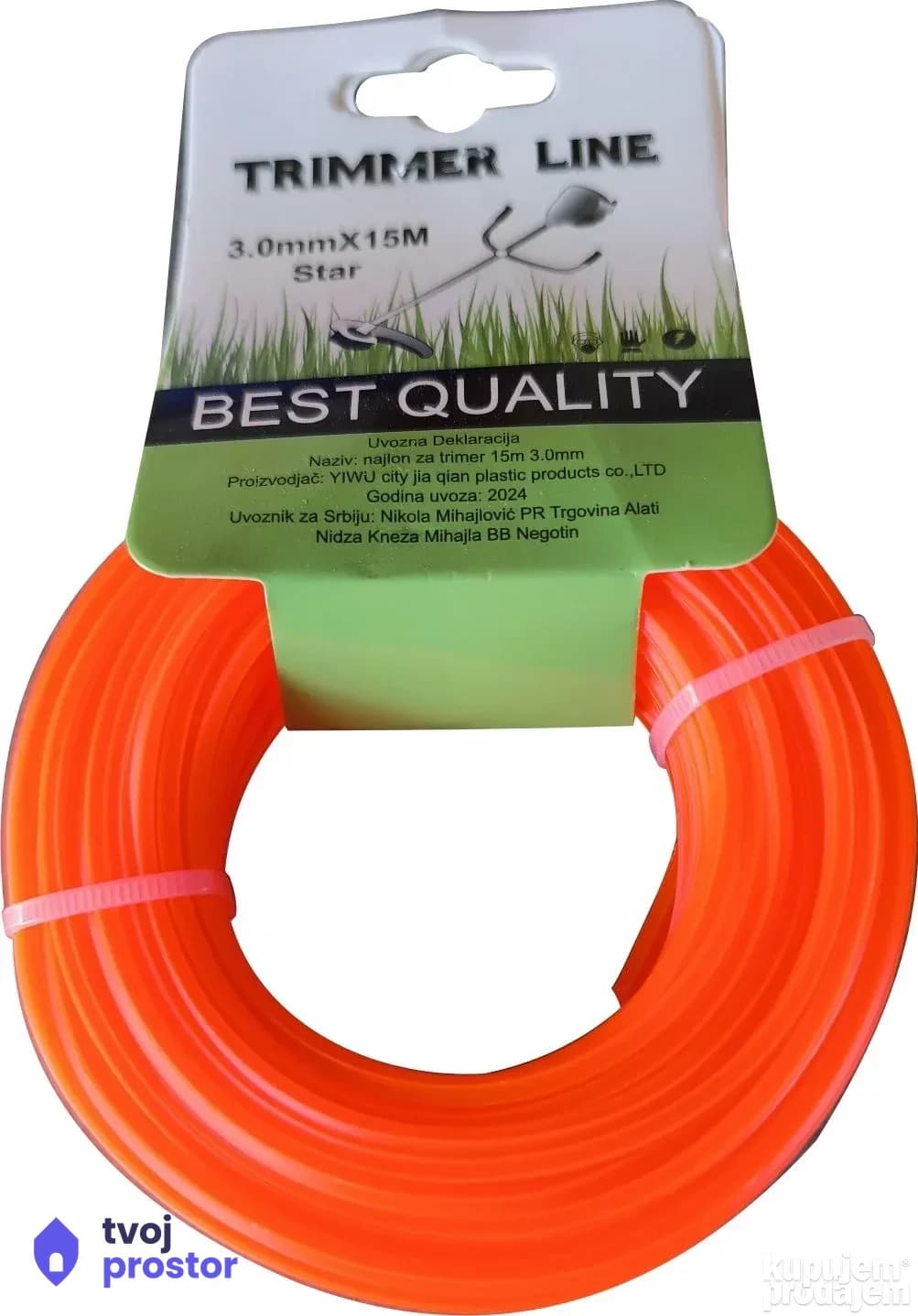 Struna za trimer 3.0mm 15m — Alati Nidža, Negotin