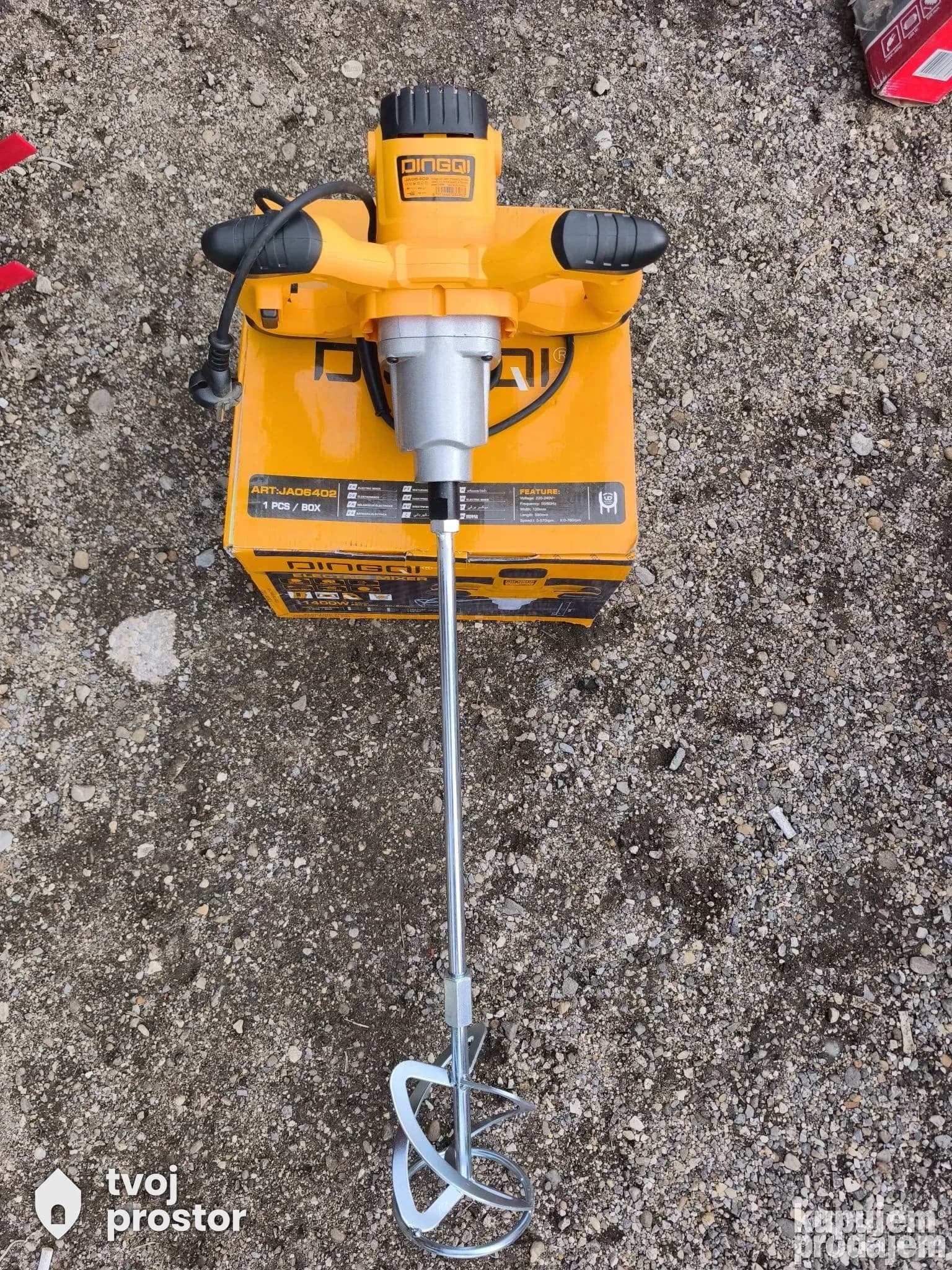 DINGQI mikser za farbu/lepak 1400w — auto alat i garažna oprema, Alati Nidža, Negotin