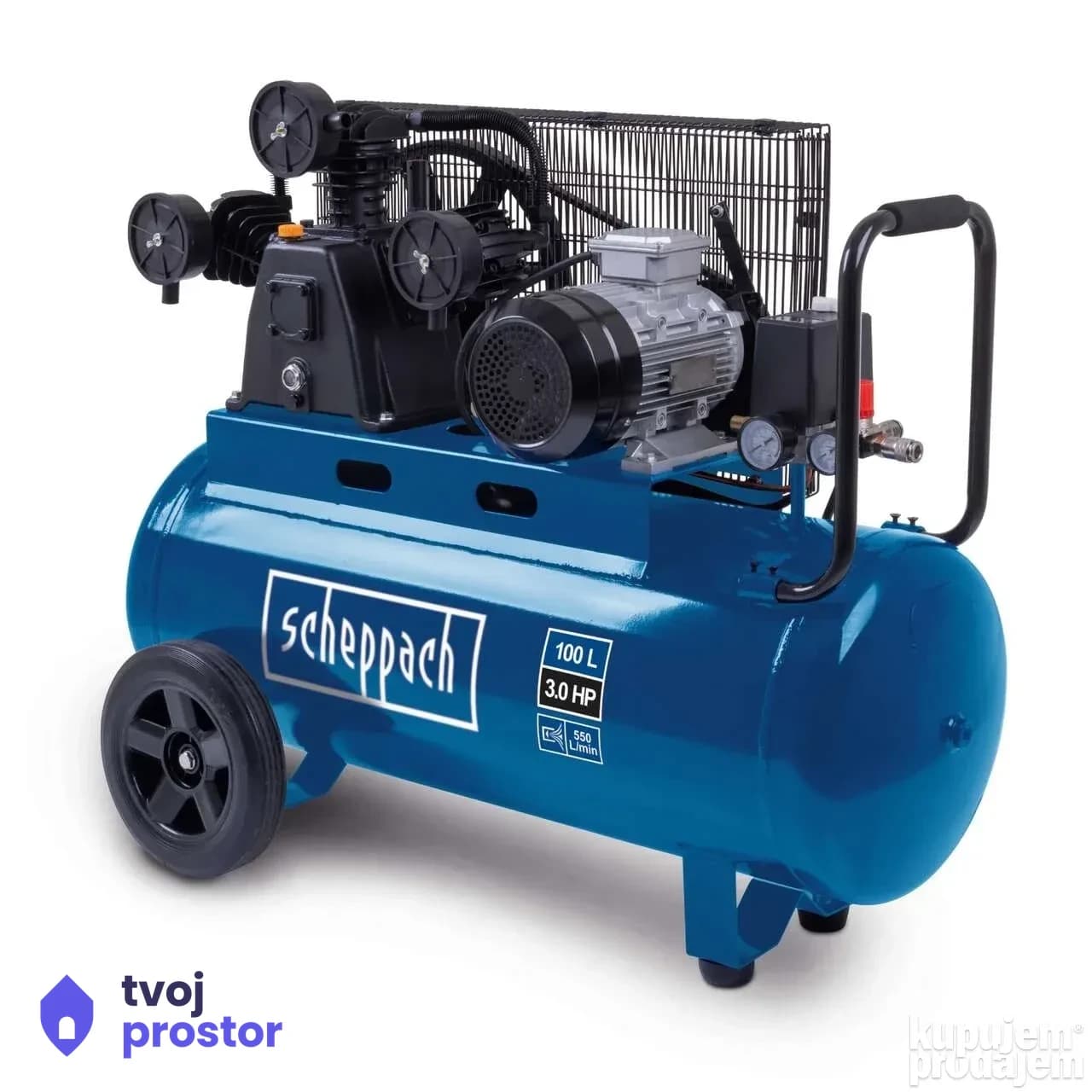 Kompresor HC550TC 100 L 10 bar 400 V Scheppach — Alati Nidža, Negotin