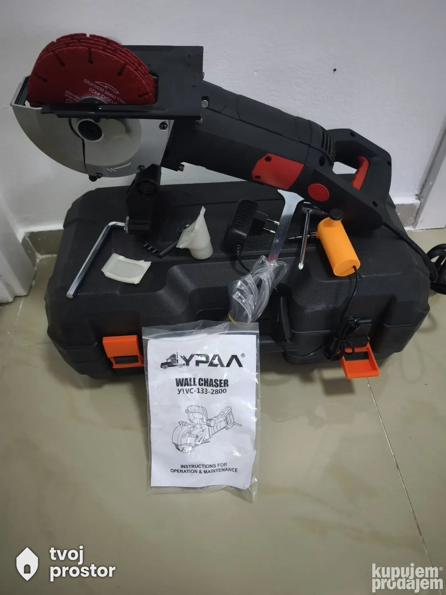 URAL Profesionalna Šlicerica za Zidove 2800W (YWC-133-2800) — električni i aku alati, Alati Nidža, Negotin
