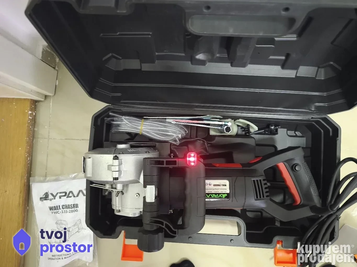 URAL Profesionalna Šlicerica za Zidove 2800W (YWC-133-2800) — fotografija 4 od 7