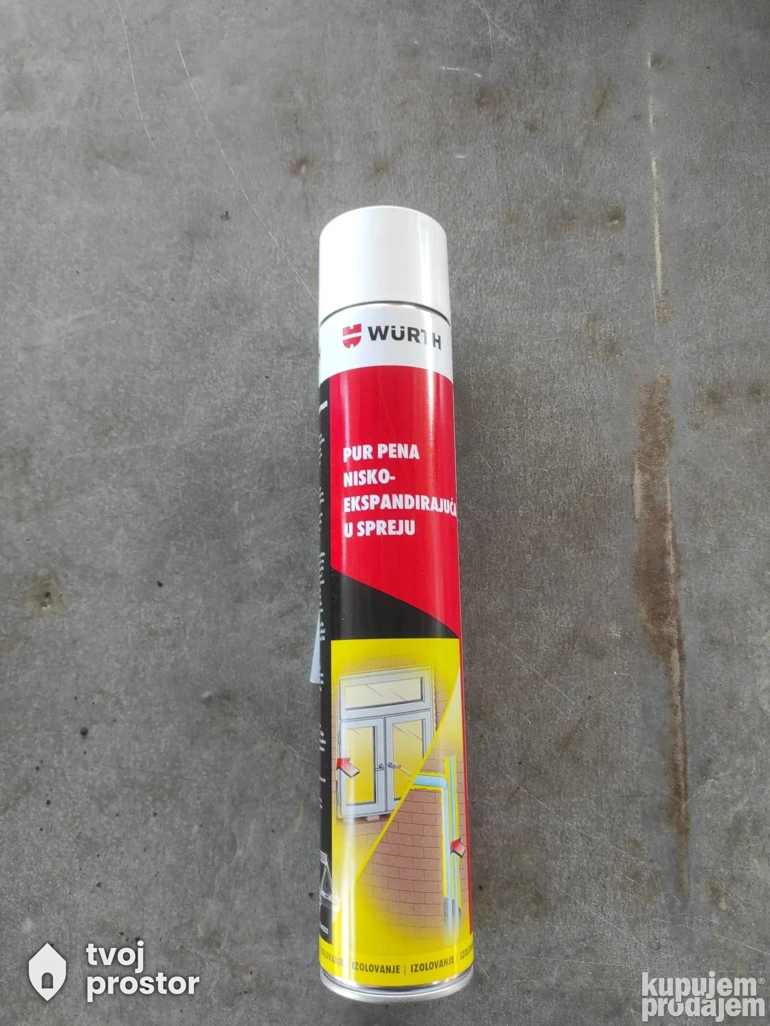 Wurth pur pena u spreju 750ml — izolacija, Alati Nidža, Negotin