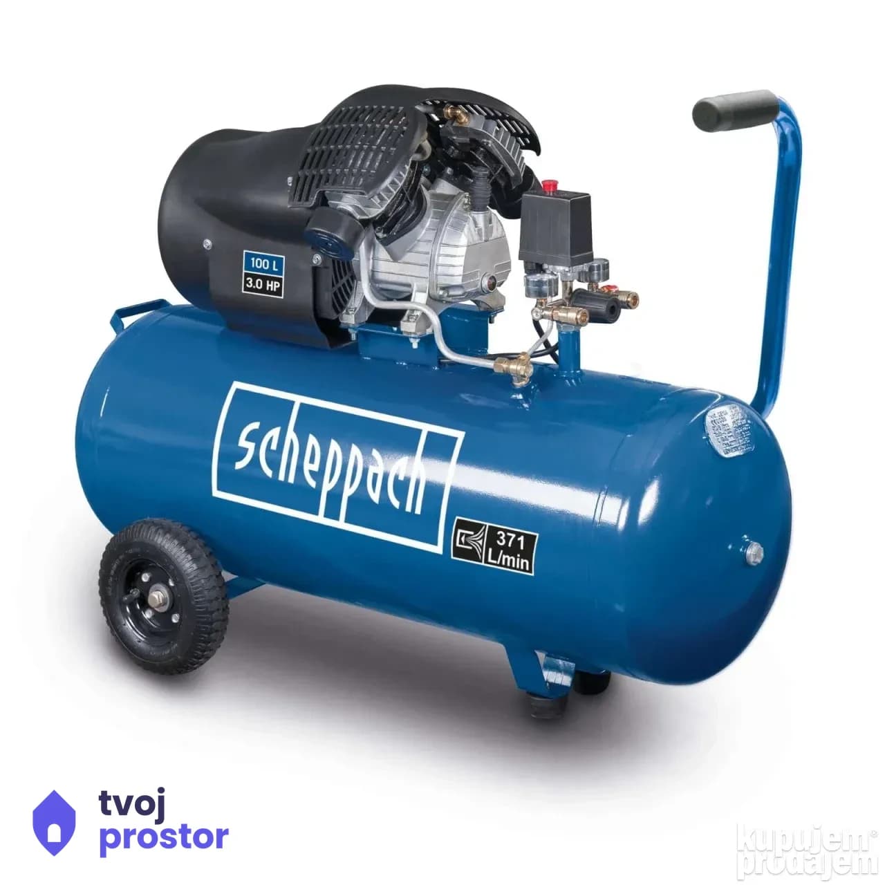 Kompresor HC120DC 100 L Scheppach — Alati Nidža, Negotin