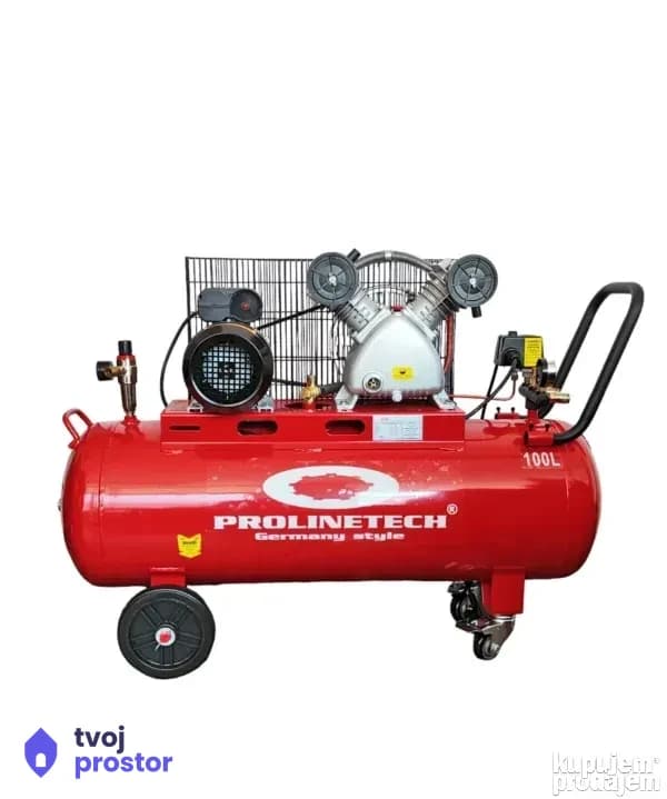 PROLINETECH Kompresor 100l dvoklipni — Alati Nidža, Negotin