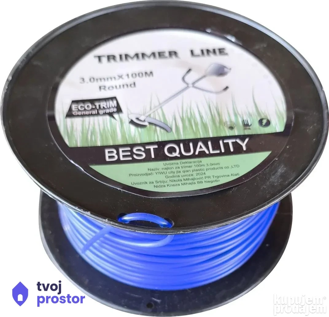 Struna za trimer 3.0mm 100m — fotografija 2 od 3