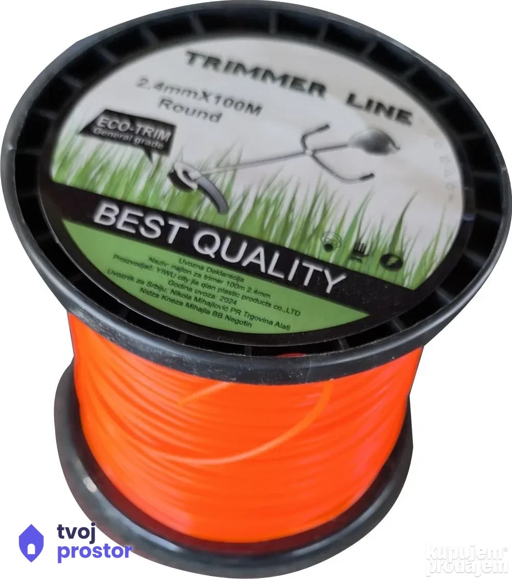 Struna za trimer 2.4mm 100m — Alati Nidža, Negotin