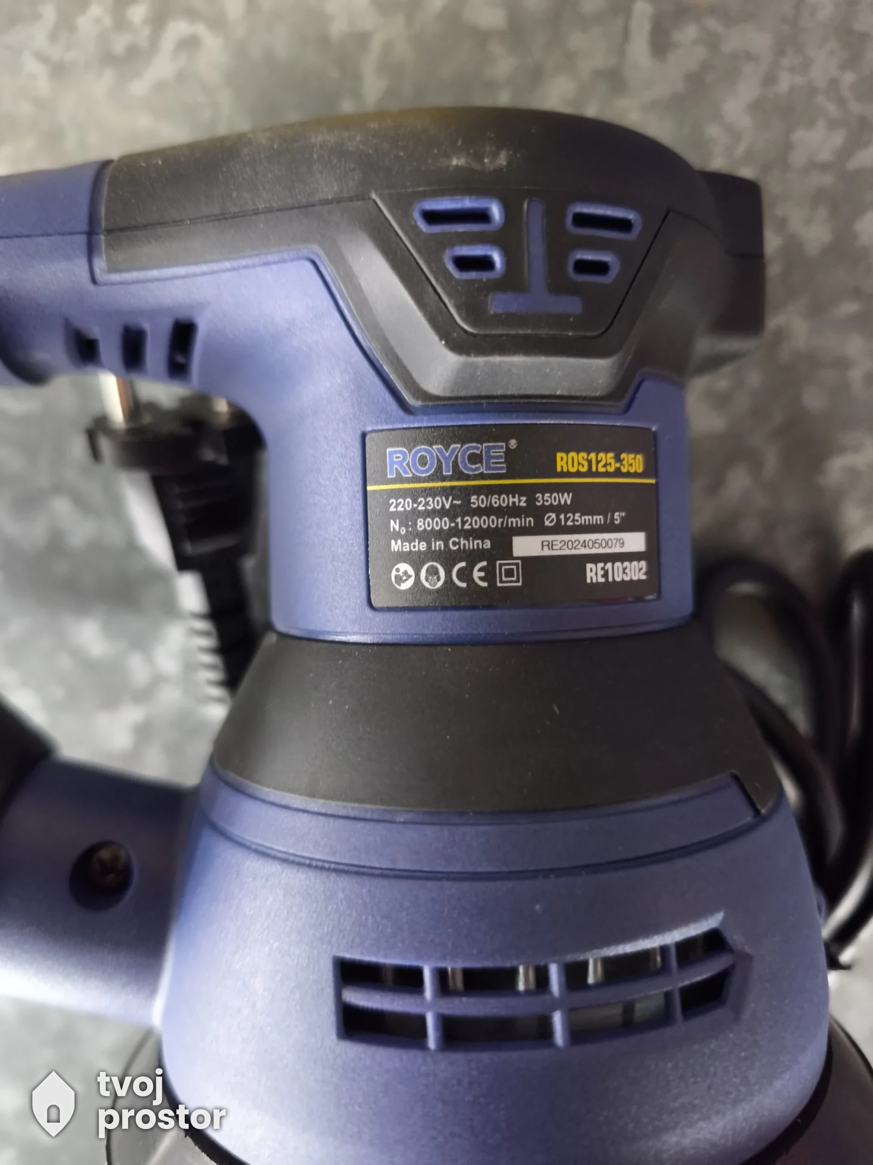 Royce šlajferica 350w fi 125mm — fotografija 2 od 3