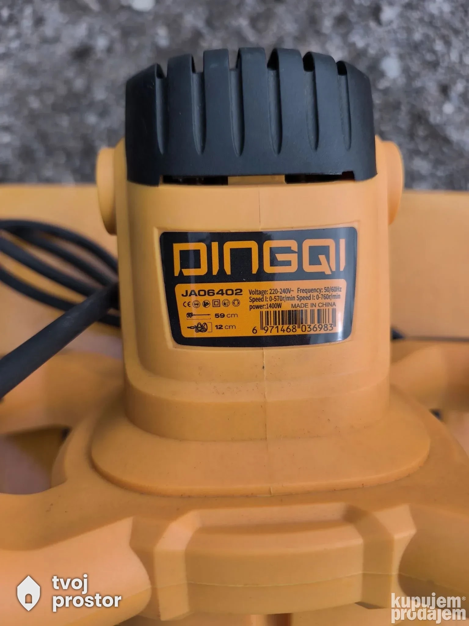 DINGQI mikser za farbu/lepak 1400w — fotografija 2 od 3