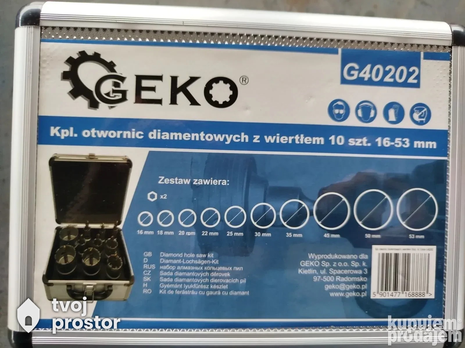 Geko krunice za lim 10 dela — fotografija 2 od 3