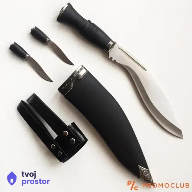 Nož-Malezijski set 3 u 1 - 3WAY KUKRI noz — noževi i oštrice, Ostrica Tradicije, Dimitrovgrad