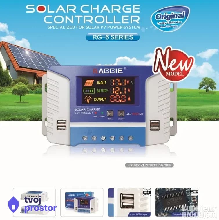 Solarni PWM kontroler 30A - 12V/24V-za off-grid sisteme — Ostrica Tradicije, Dimitrovgrad