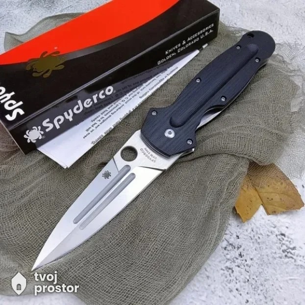 Nož, preklopni nož - Spyderco Euro edge schempp — noževi i oštrice, Ostrica Tradicije, Dimitrovgrad