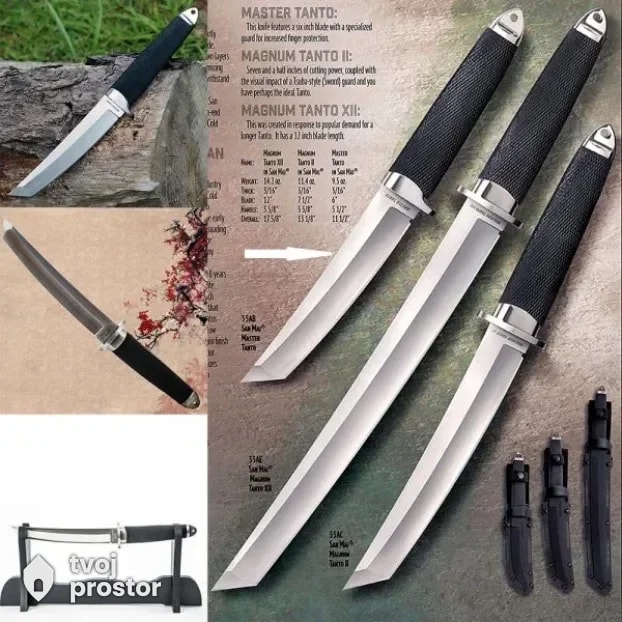 COLD STEEL Samurai Tanto 3 veličine - top model — noževi i oštrice, Ostrica Tradicije, Dimitrovgrad
