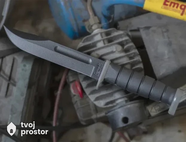 Nož, noz - KA-BAR 1211 Black – profesionalni borbeni noz — noževi i oštrice, Ostrica Tradicije, Dimitrovgrad