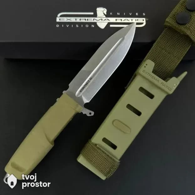 Nož, nož - EXTREMA RATIO Contact C military green — noževi i oštrice, Ostrica Tradicije, Dimitrovgrad