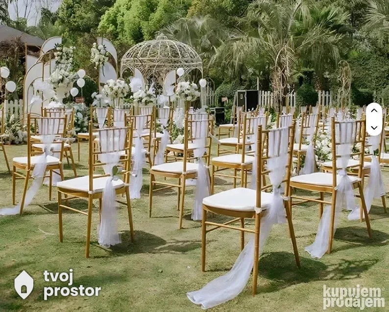 Tiffani stolica Tifani zlatna — TvojaKancelarija, Kragujevac