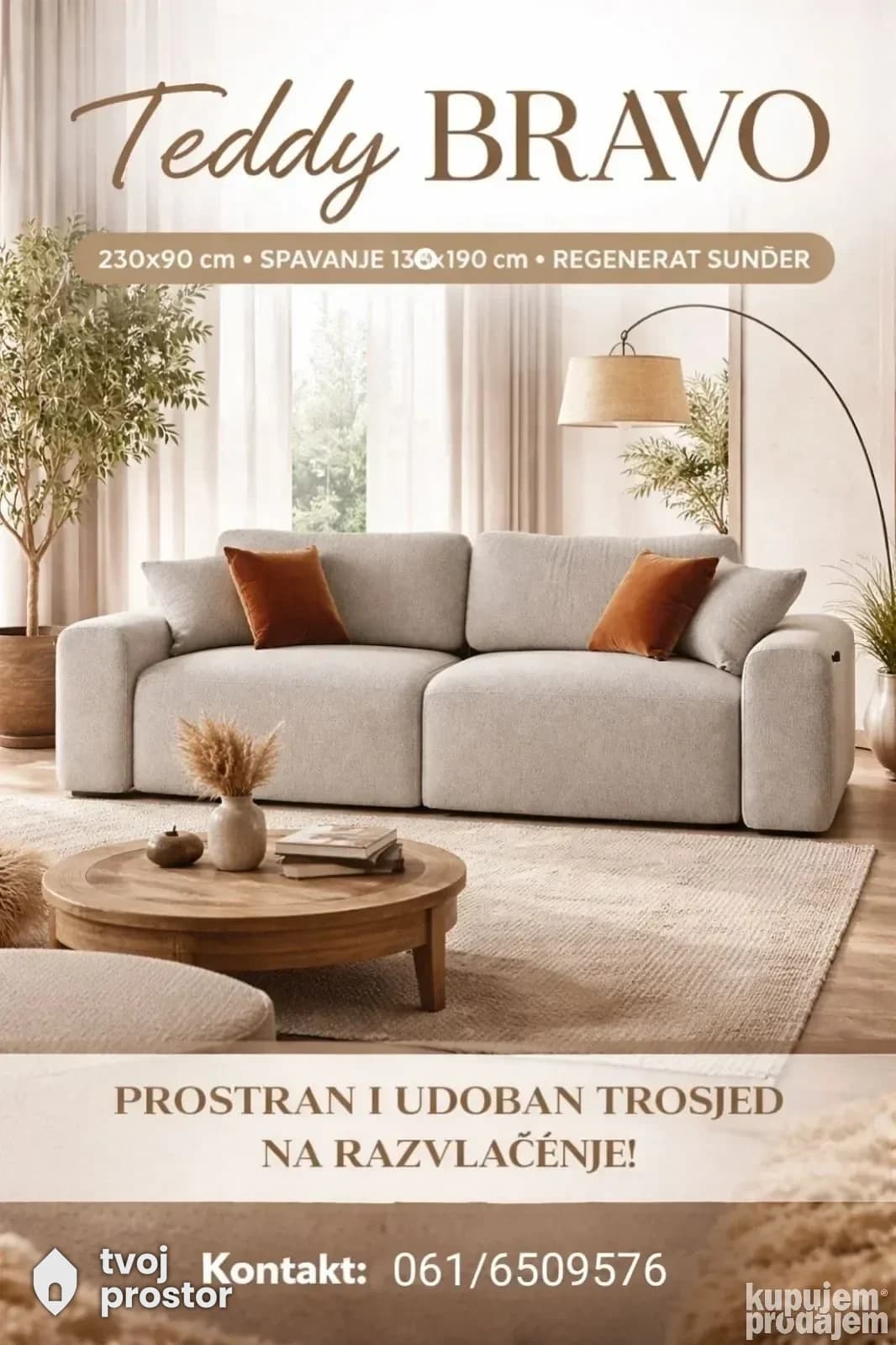 Trosed Teddy Bravo — garniture i sofe, Pantelic Stil, Novi Sad