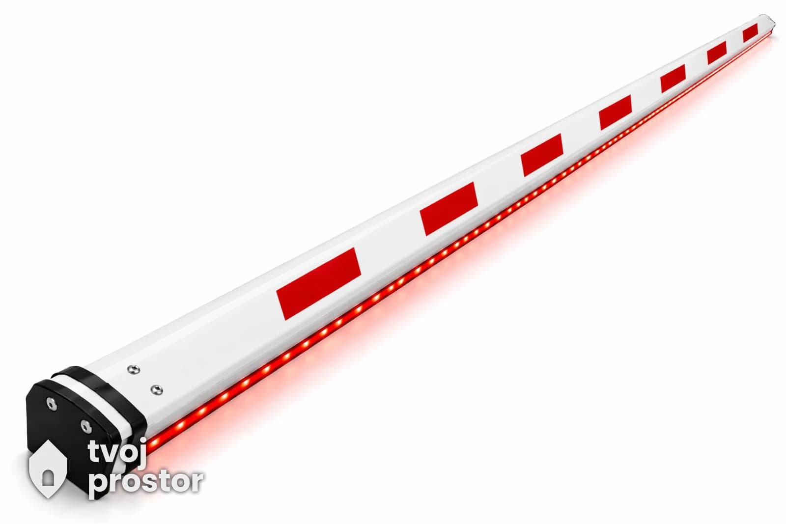Letva rampe-ruka 5.8m sa led osvetljenjem i zastitnom gumom belo crvena — automatika za kapije, MM Mobile Lapovo, Lapovo