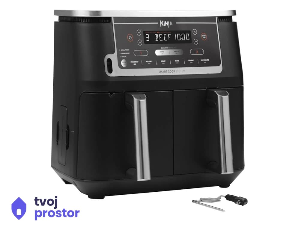 Air fryer NINJA AF451EU dupla korpa/2470W/9.5L/crna — mali kućni aparati, MM Mobile Lapovo, Lapovo