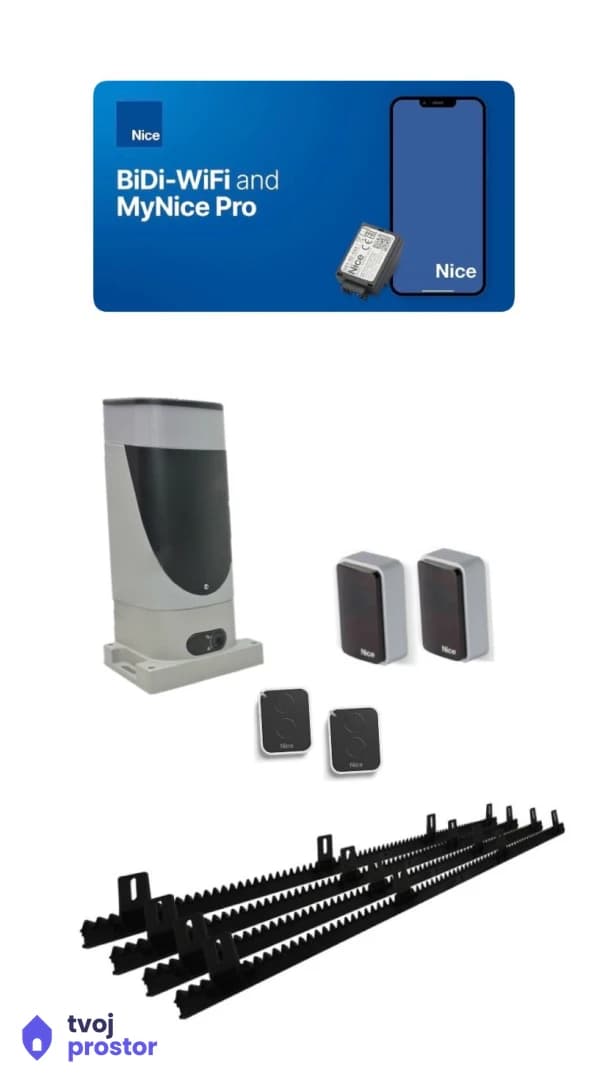 Smart NICE SLH400BDKCE motor za kliznu kapiju komplet set — MM Mobile Lapovo, Lapovo