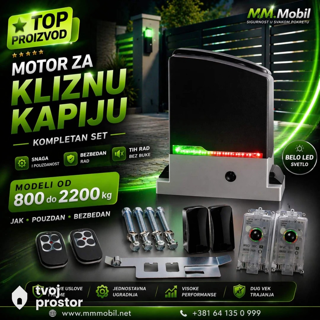 Motor za kliznu kapiju do 2200kg-set — fotografija 2 od 3