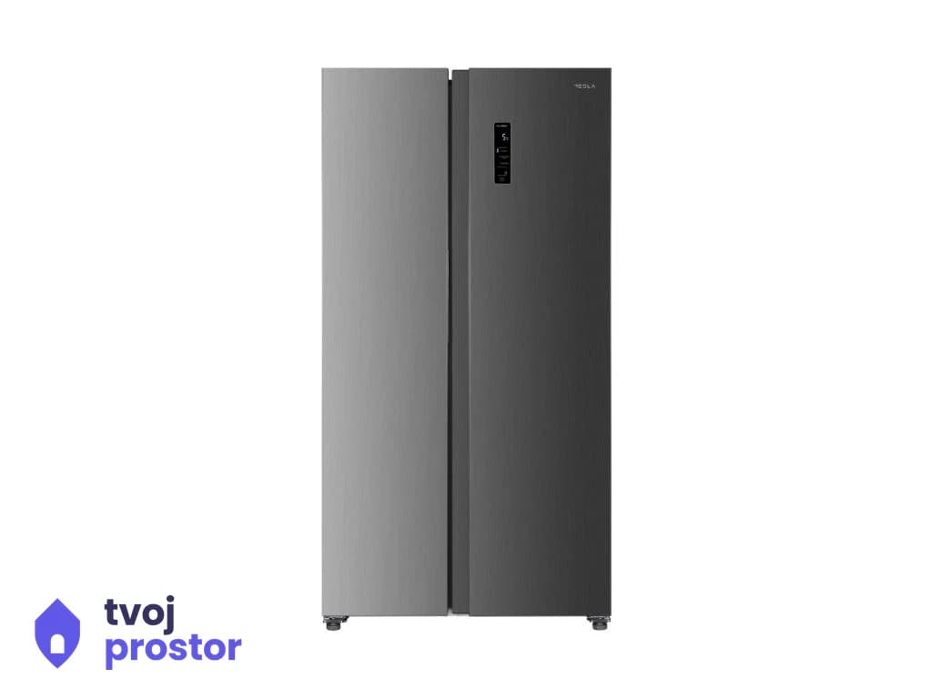 Frižider TESLA RB4300FHXE side-by-side/Total No Frost/291+151L/90,4x57,2x177cm/inox — MM Mobile Lapovo, Lapovo