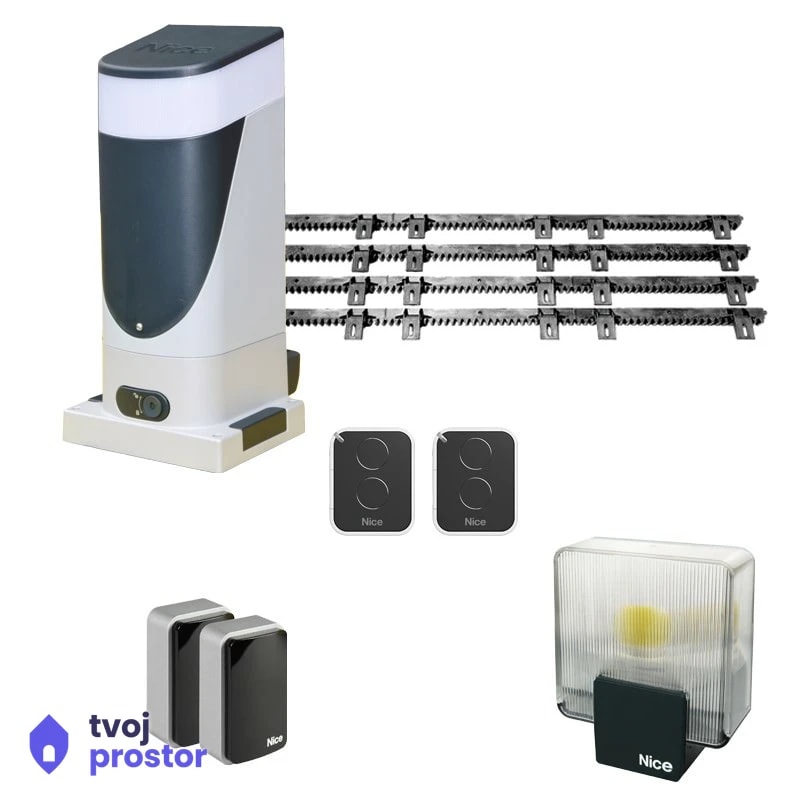 NICE SLH400BDKCE – set sa motorom SLIGHT 400 za klizne kapije težine do 400kg NICE SLH400BDKCE – set sa letvom — MM Mobile