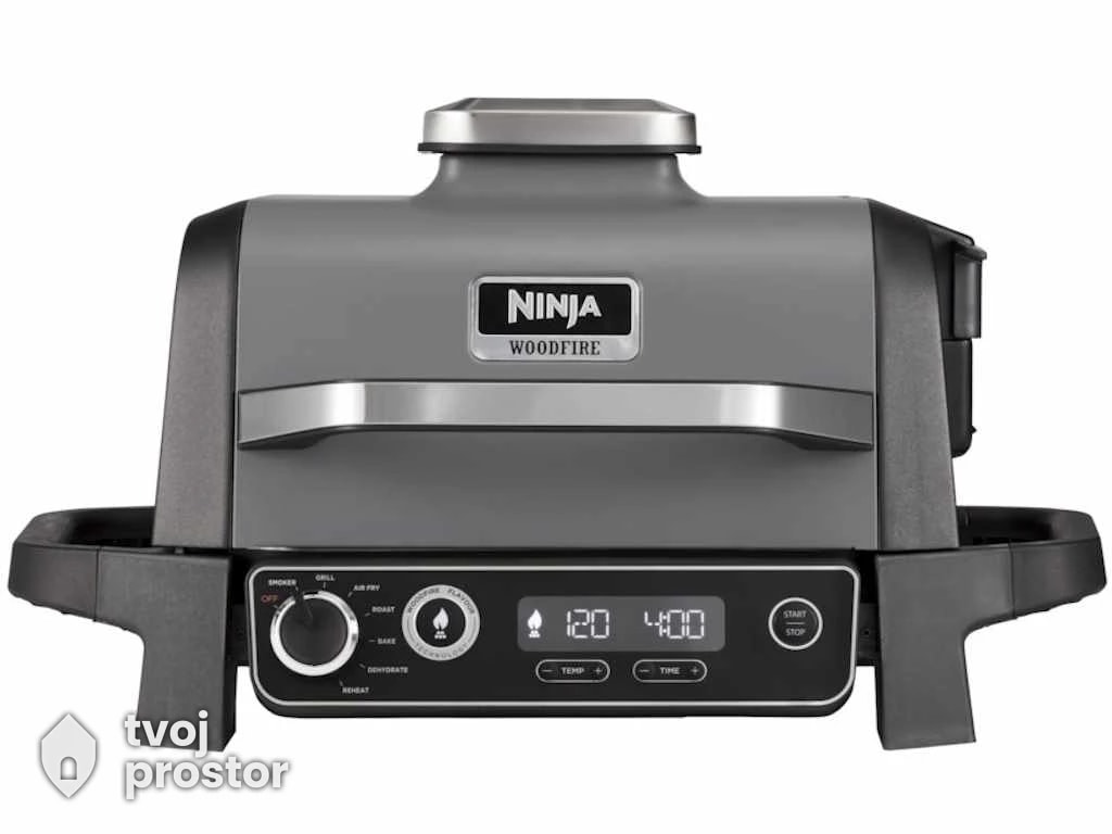 Gril NINJA OG701EU Woodfire Electric Outdoor BBQ Grill & Smoker/2400W/crna — roštilji i letnje kuhinje, MM Mobile Lapovo,