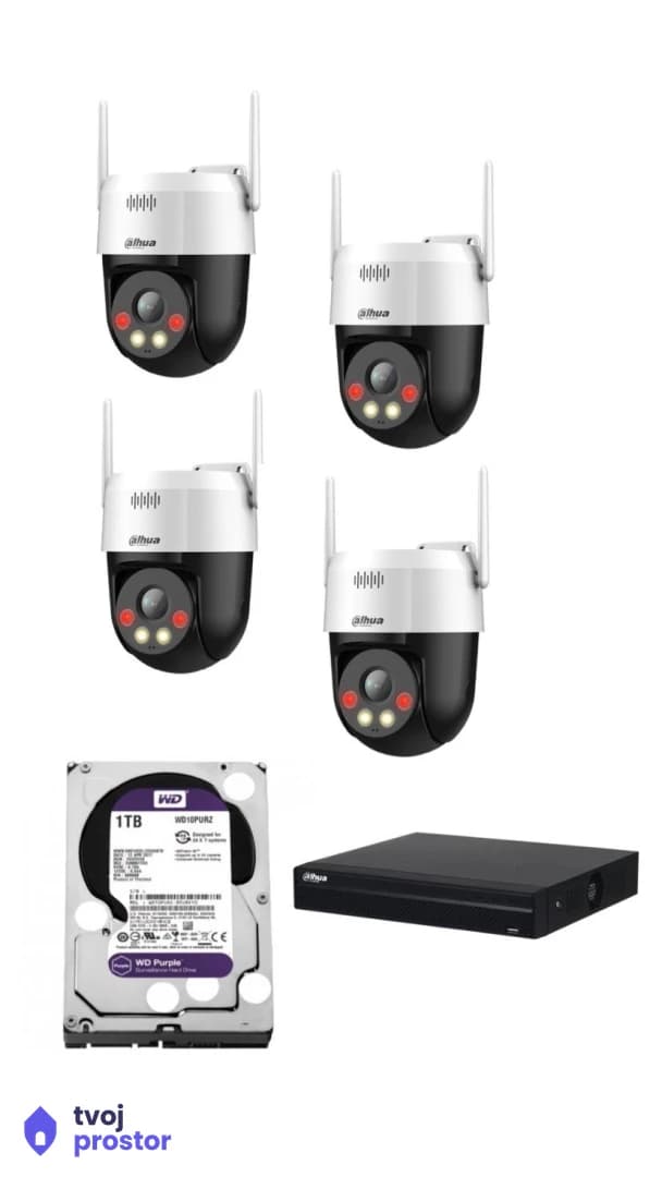 Dahua wifi set 4kamere 3Mpx aktivno odvraćanje — video nadzor i alarmi, MM Mobile Lapovo, Lapovo