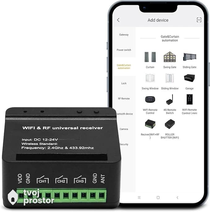 RF+WiFi modul prijemnik daljinskog upravljača za automatizaciju putem telefona — MM Mobile Lapovo, Lapovo