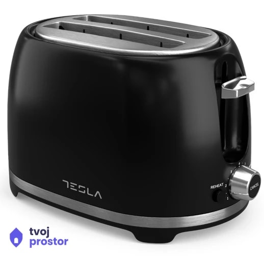Toster TESLA TS200BX 800W/crna — mali kućni aparati, MM Mobile Lapovo, Lapovo