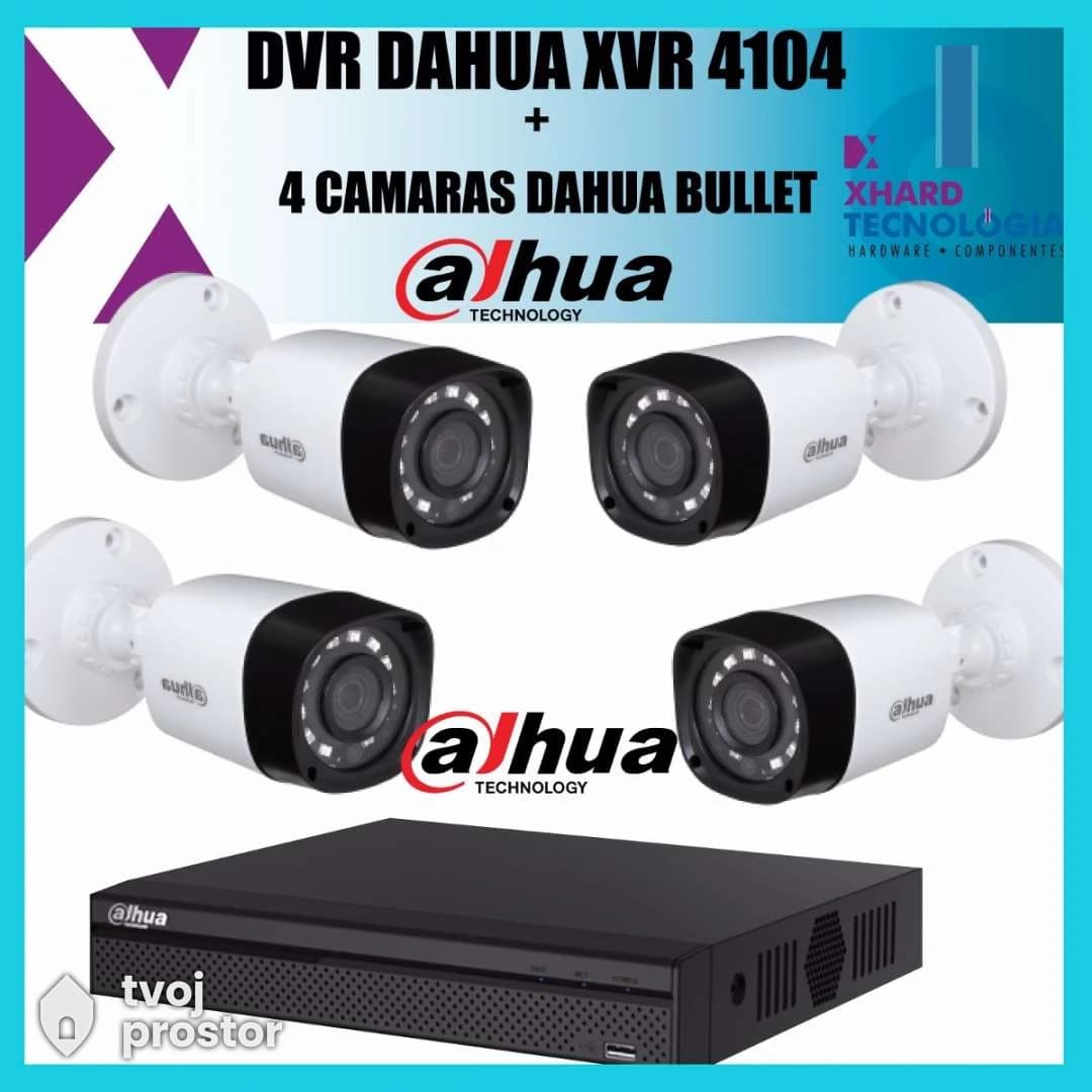 Dahua komplet 4 kamera 1mpx — video nadzor i alarmi, MM Mobile Lapovo, Lapovo