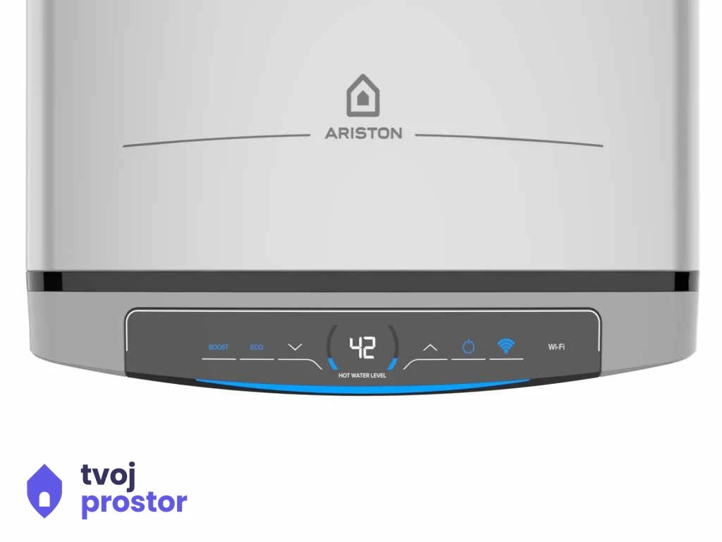 Bojler ARISTON Velis TECH WiFi 80 EU akumulacioni/WiFi/vertikal ili horiz/51.1x108.7x27.5cm/srebrna — MM Mobile Lapovo,