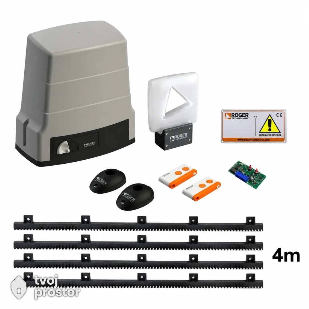 Roger H30/645 Motor za kliznu Komplet-4m letve-par fotocelija — automatika za kapije, MM Mobile Lapovo, Lapovo