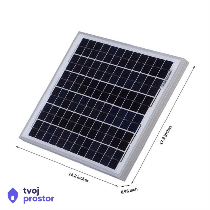Solarni panel set sa baterijom 20W 12/24v — fotografija 3 od 4