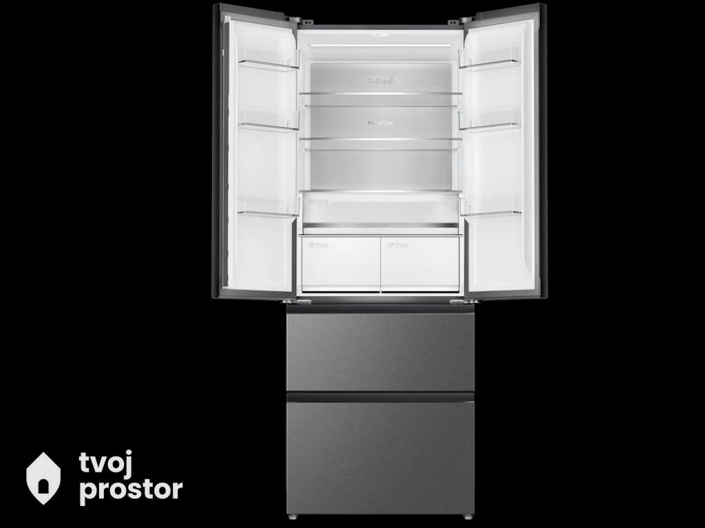 Frižider TCL RC532FXE0EE/samostojeci/kombinovani/FrenchDoor/Total No Frost/E/532L/190x83,3x64cm/inox — MM Mobile Lapovo,