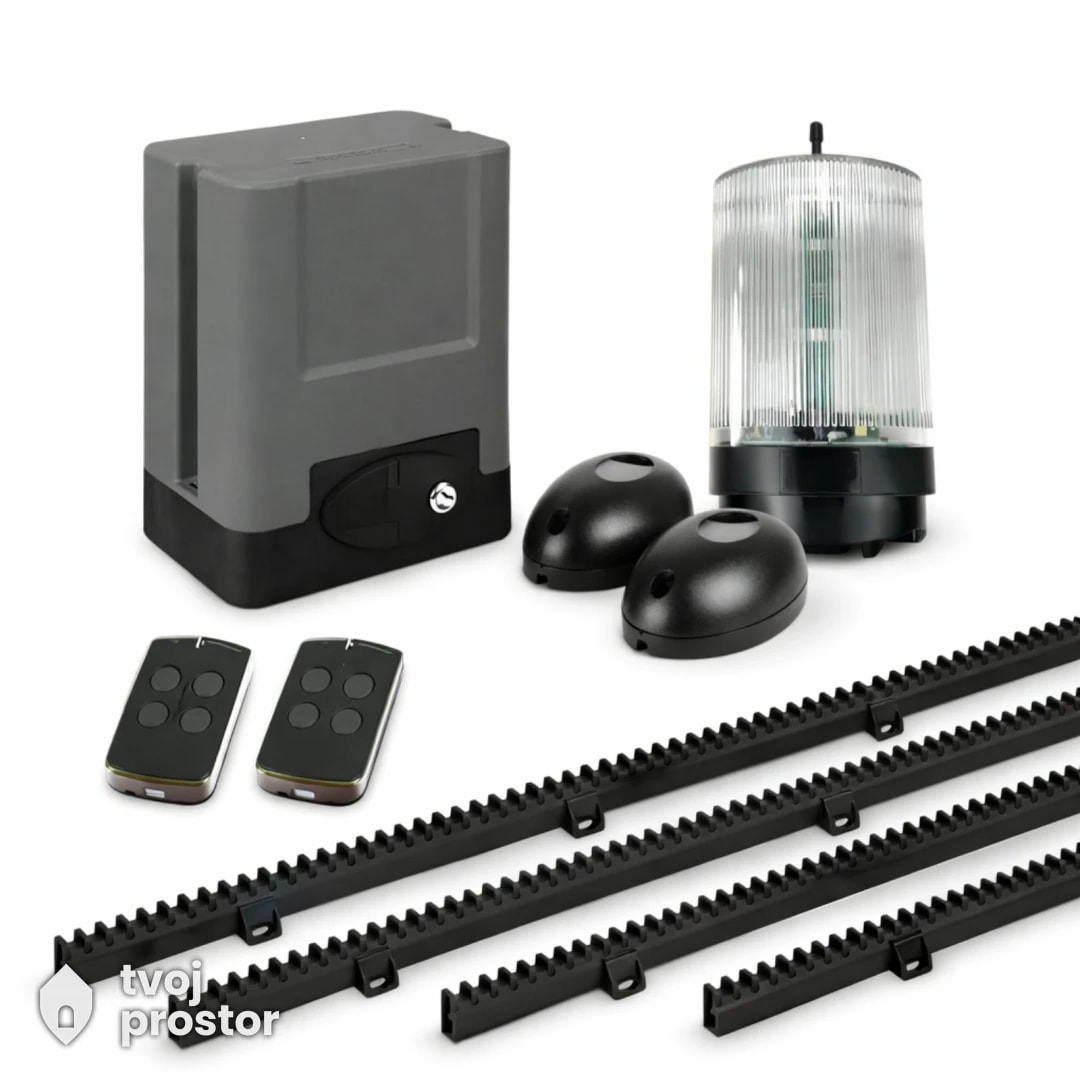 Motor za kliznu kapiju do 300kg set 4m letve,lampa,fotocelije — MM Mobile Lapovo, Lapovo