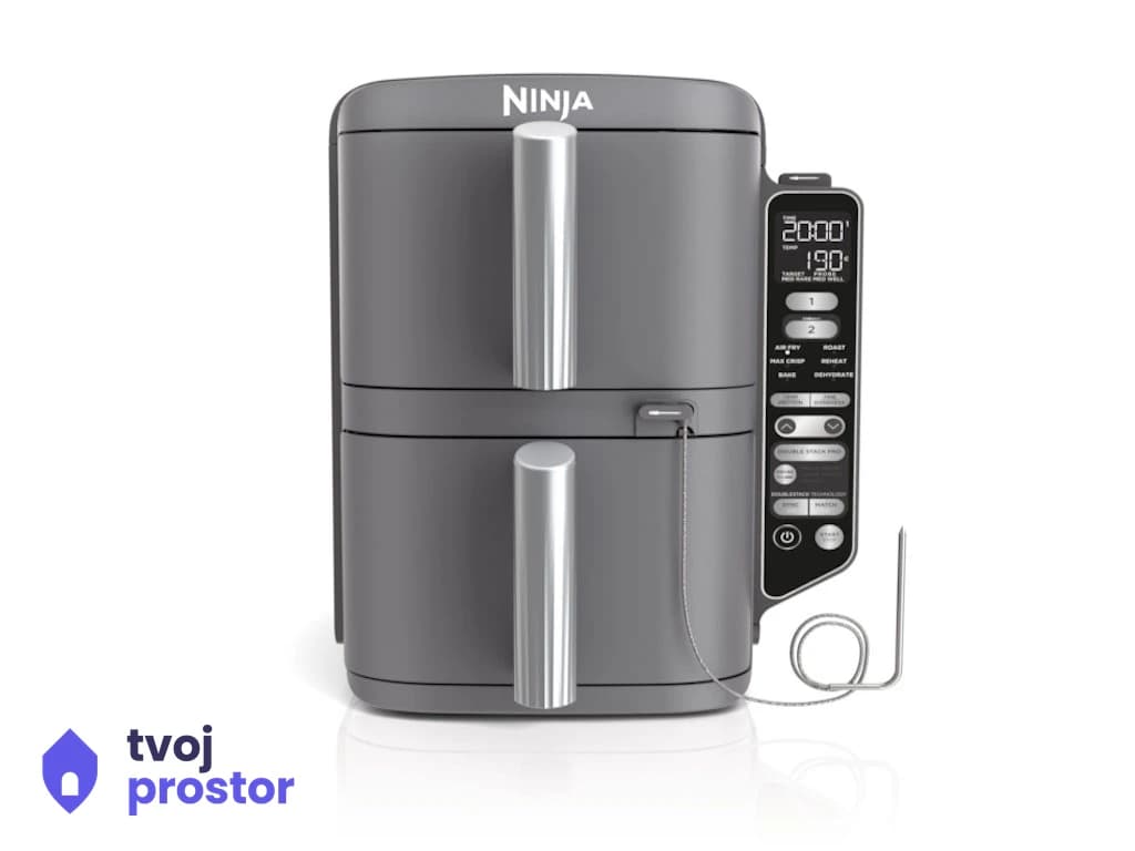 Air fryer NINJA SL451EU 6u1/dupla korpa/2470W/9.5L/siva — mali kućni aparati, MM Mobile Lapovo, Lapovo