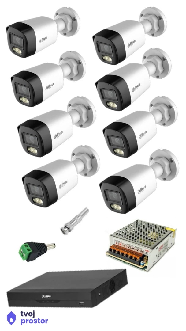 Dahua komplet 8 kamera 5mpx Starlight Smart Light+audio — video nadzor i alarmi, MM Mobile Lapovo, Lapovo