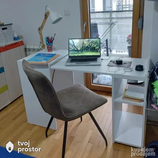 Sklopivi radni sto BELI bez fioke — Maguna, Beograd