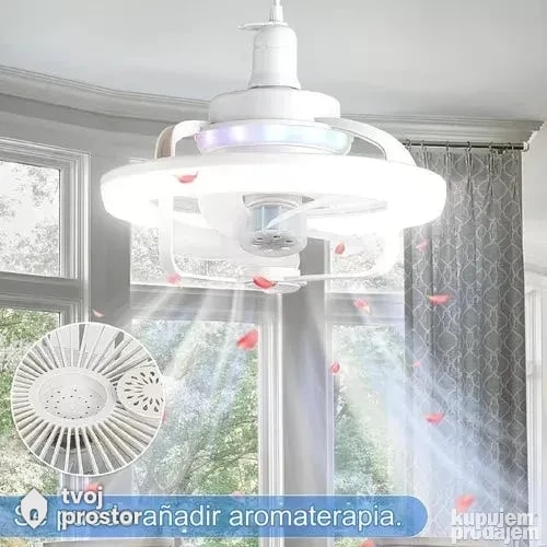 Led luster sijalica sa ventilatorom E27 — fotografija 2 od 7