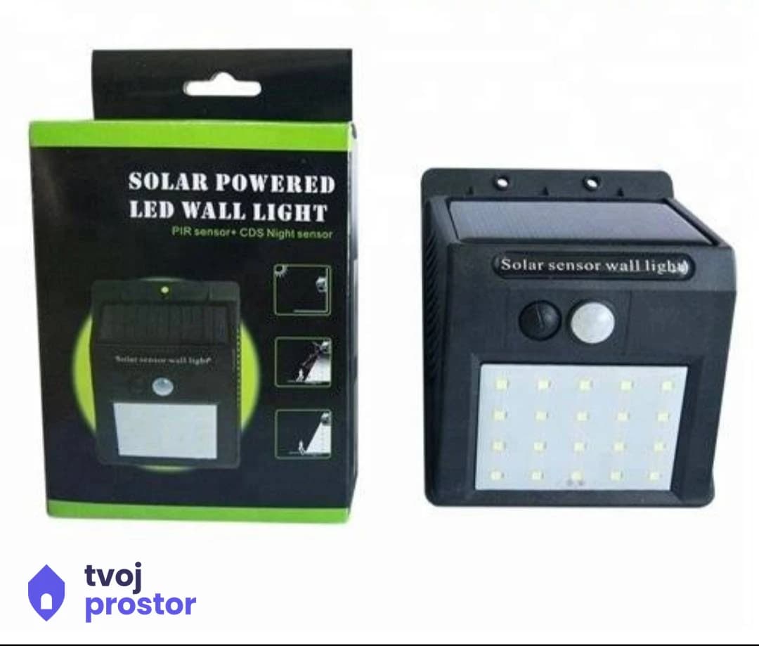 Solarno led zidno svetlo — spoljna rasveta, Mungosi, Beograd