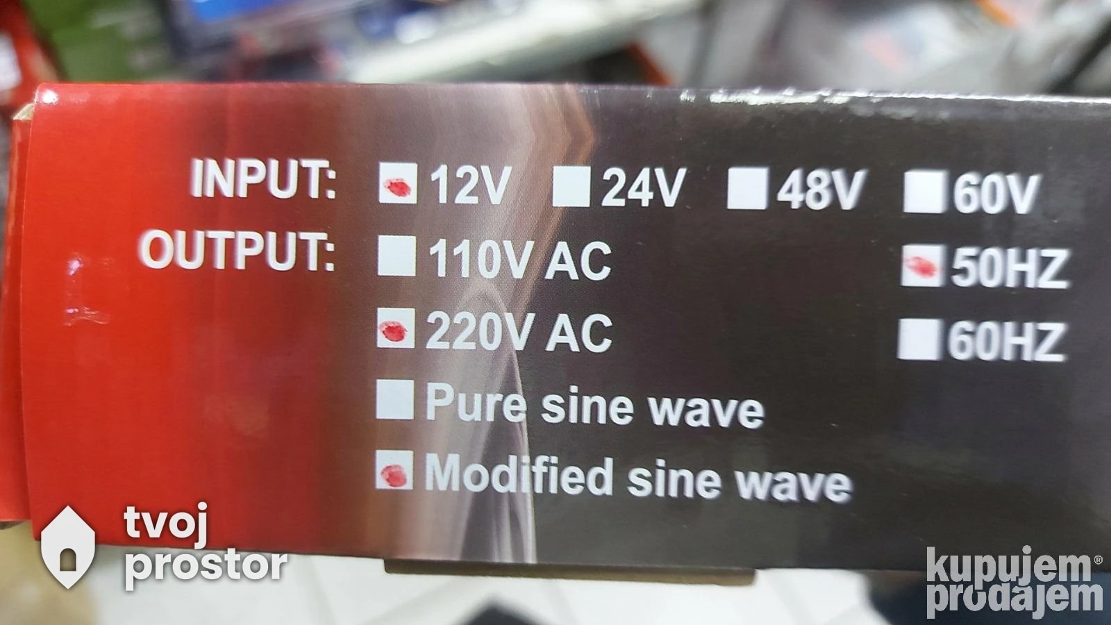 Pretvarac inverter 2000W — fotografija 3 od 4