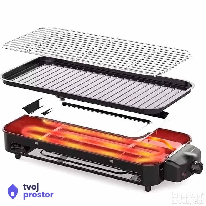 Elektricni rostilj 1500W — fotografija 4 od 6