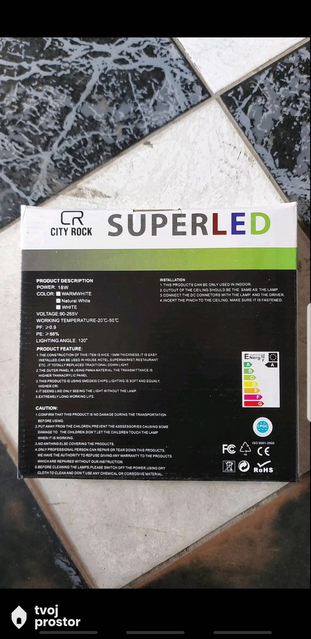LED panel 18 W — fotografija 7 od 8